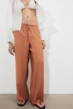 Wide-cut Pull-on Pants